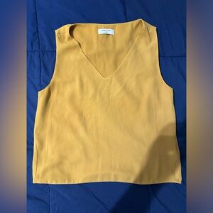 Babaton mustard sleeveless top